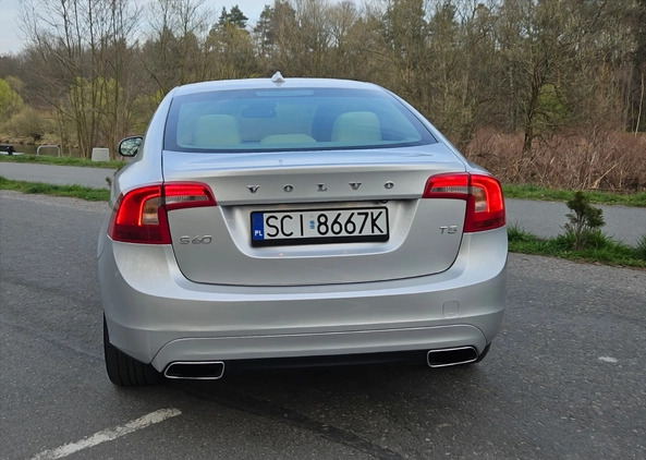Volvo S60 cena 53505 przebieg: 143680, rok produkcji 2014 z Skoczów małe 232